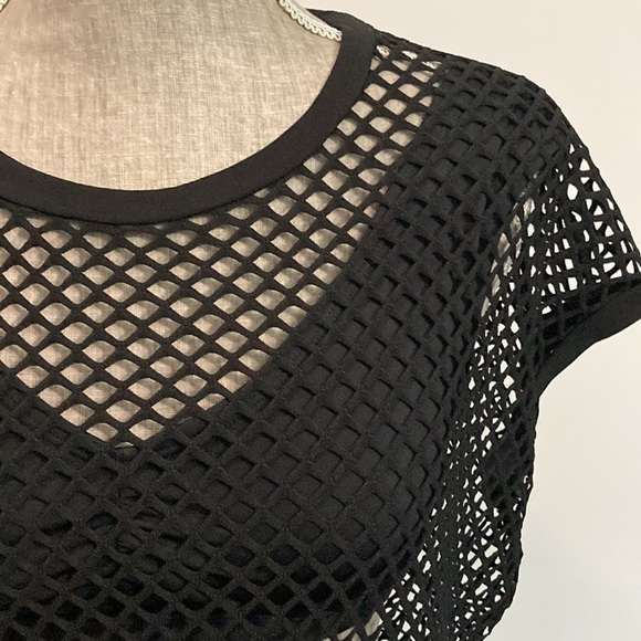 Joeffer Caoc Black Fishnet Coverup Dress - Picture 12 of 13